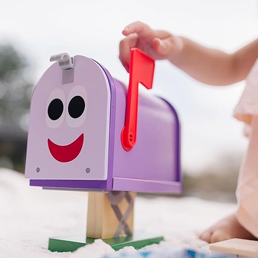 Melissa &amp Doug Blue's Clues &amp You! Wooden Mailbox Play Set (27 Pieces)