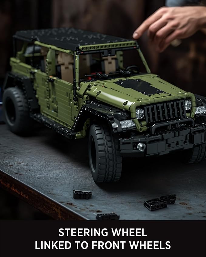Nifeliz Willis 4x4 Off-Road Car Building Set Military-Style Vehicle Model Set for Adults Ideal Gift for Off-Road Lovers to Display and Collect (2899 PCS NF10324