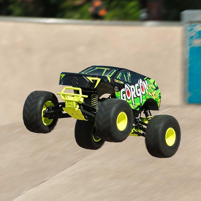 ARRMA RC Truck Gorgon 2 Wheel Drive MT1/10 RTR (Ready-to-Run with Battery and Charger Included) Smart 3300 7C S120 USB Yellow ARA3230ST1