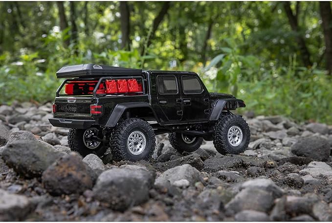 Axial RC Truck SCX24 Jeep Gladiator 4 Wheel Drive Rock Crawler Brushed RTR (Nothing Needed to Complete Ready-to-Run) Black AXI00005V2T5 Remote Control Car RC Car RC Crawler