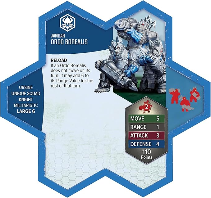 Renegade Game Studios Heroscape Age of Annihilation Knight Primus Adelbern &amp Ordo Borealis Army Expansion Board Game