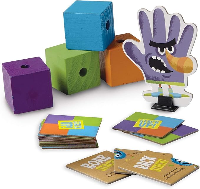 Peaceable Kingdom Stack Up! – Award-Winning Cooperative Toddler &amp Preschool Block-Staking Game 2–6 Players Ages 3–5 – Develops Balance Color Matching &amp Hand‑Eye Coordination