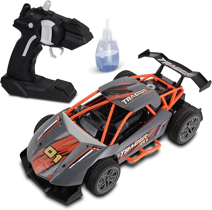 Mean Machines Rocket Racer 2.4GHz RC Rally Car (w/LED &amp Smoke Effects) Colors Will Vary