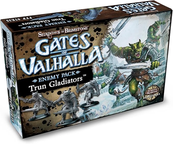 Shadows of Brimstone Gates of Valhalla Trun Gladiators Enemy Pack Expansion Set with 3 Minis