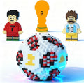4 Sport Soccer Building Block Set 2 Famous International Soccer Star Figures Building Bricks Not Compatible with lego World Football Trophy Challenging STEM Decor Ideal Gift for Teen Adult(2986PCS)
