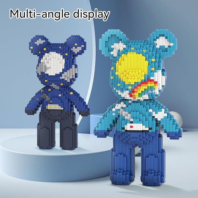 DAHONPA Ship Bear Micro Building Block Set (3680 Pieces) Gift for Adults and Kids