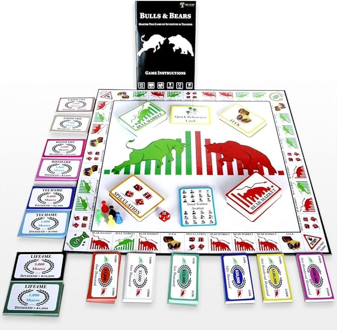 Life Sutra Bulls &amp Bears Board Game for Ages 14+  Learn Investing &amp Trading Through Play Stock Market Crypto &amp Finance Strategy Game for Teens &amp Families STEM - Approved