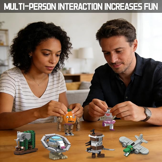 Italian Brain Rot Unique Cartoon Characters Building Blocks 6 in 1 Educational &amp Entertaining Gift Idea for Kids Teens &amp Adults