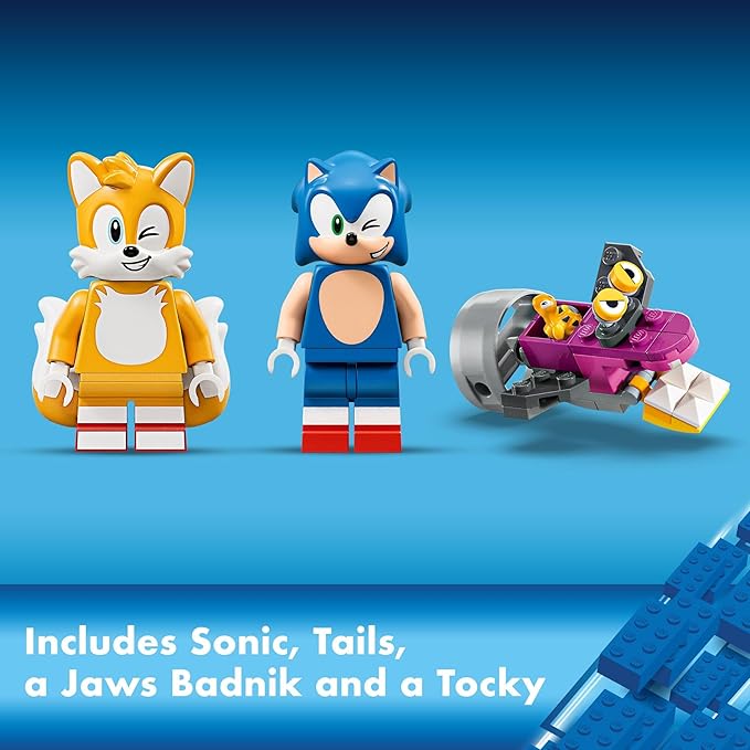 LEGO Sonic The Hedgehog: Tails’ Adventure Boat Interactive Toy Building Set Video Game Toy with Sonic Characters and Water Skis Gamer Gift for Boys and Girls Ages 8 and Up 76997