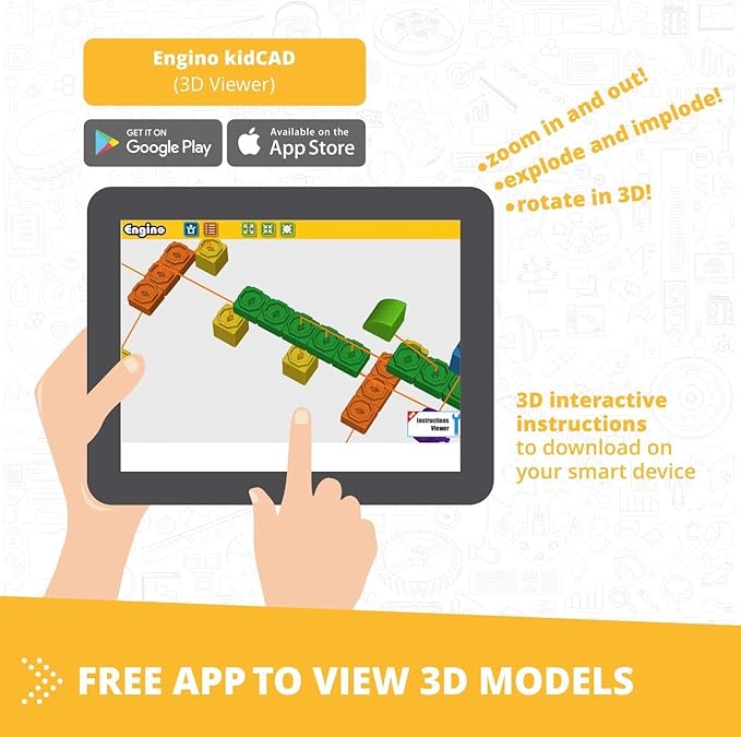 Engino STEAM Labs Learning About Aircrafts Building Blocks for Ages 3+ Construction Kit STEM Kit for Girls &amp Boys Learning &amp Education Toys Steam Toys Toddler Activities (5 Models)