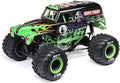 Losi 1/18 Mini LMT Grave Digger 2S 4X4 RTR Brushed Monster Truck Battery &amp Charger Included Green LOS01026T1