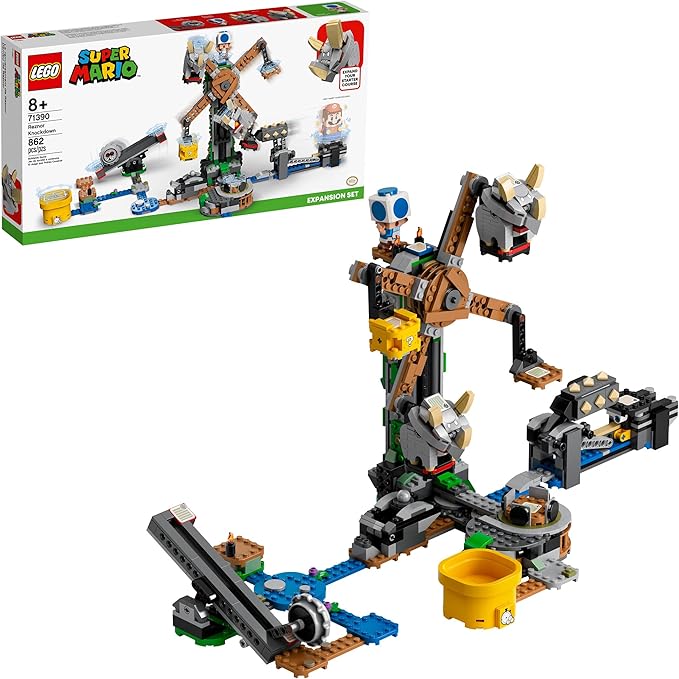 LEGO Super Mario Reznor Knockdown Expansion Set 71390 Building Kit Collectible Toy Playset for Kids New 2021 (862 Pieces)