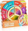 Open The Joy Steer Your Emotions Wheel – Wooden Emotional Regulation Steering Toy for Kids | SEL Tool for Toddlers and Preschool | Teaches Feelings &amp Self-Regulation | Ages 3+