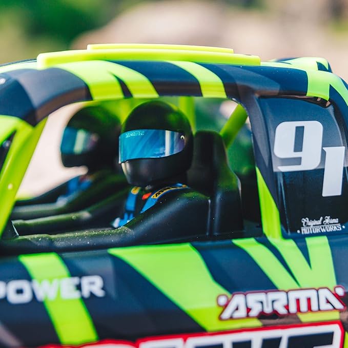 ARRMA RC Truck 1/7 Mojave 6S V2 4WD BLX Desert Truck with Spektrum Firma (Ready-to-Run) Green/Black ARA7604V2T1