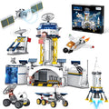 Space Station and Astronaut Research Base Building Set Toy Space Building Kit Creative Role Play for Kids Explore Moon Space Adventure Toy for Kids Boys 8 9 10 11 12 13 14 Total 7 Models
