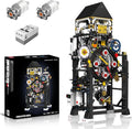 Kindazon Large Clock Building Set (3181+ PCS) Trendy Clock Building Blocks Set - Traditional Mechanical Construction Desktop Decorative Ornament Gift for Mechanical Lovers
