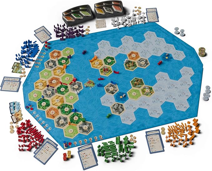 CATAN Explorers &amp Pirates 5-6 Player Expansion (6th Edition) Add More Players to Your Adventure Strategy Game for Kids &amp Adults Ages 12+ 3-6 Players 90-120 Minute Playtime