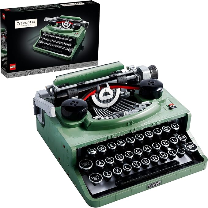 Lego Ideas Typewriter 21327 Building Set for Adults Collectible Retro Display Model Creative Hobbies Unique Gift Idea