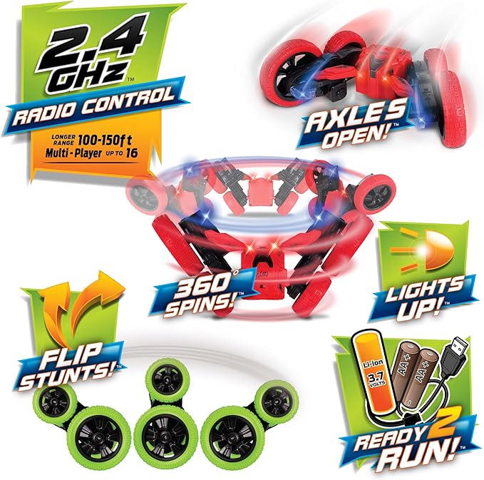 NKOK RTR Thunder Blazer (w/USB Charger 3.7V Li-ion 2AA) Epic Stunts Grippy Tires Colors Will Vary