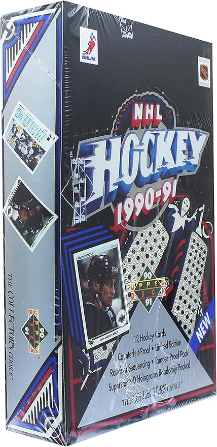 NHL 1990-91 Upper Deck English Low # Hockey Wax Box