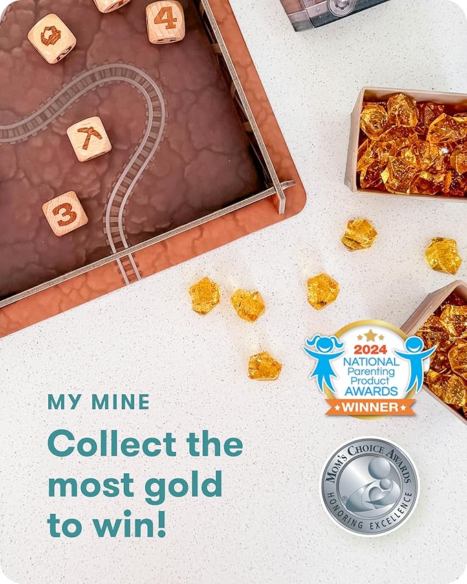 SimplyFun My Mine - Engaging Dice Based Probability &amp Strategy Game to Learn and Master Outcome Prediction Fun Educational Experience for 2-6 Players Suitable for Ages 6 and Up