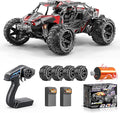 RC Cars 1/14 Brushless RC Car for Adults&ampBoys Full Roll-Cage Frame 4WD Fast Max 42mph Remote Control RC Trucks for adults with Two 2S LiPo Batteries and Two sets of tires Compatible with 3S Li