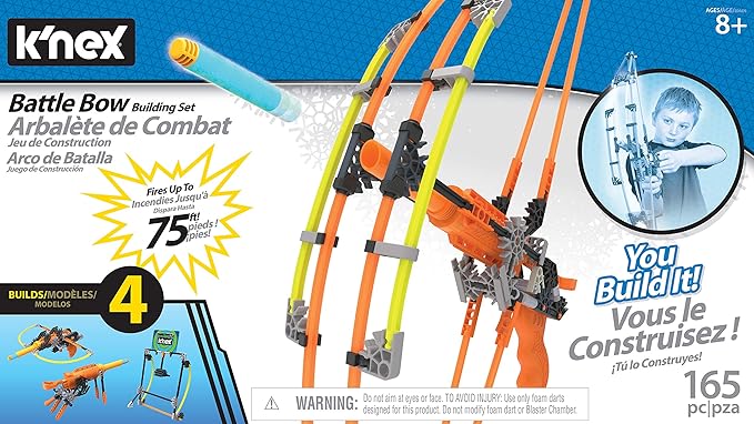 K'NEX K-Force Battle Bow Build and Blast Set  Blue for 8-15 years