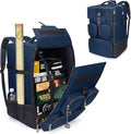 ENHANCE Collector's Edition Board Game Backpack - Reinforced Rigid Board Game Storage with Padded Shoulder Straps Carrying Handle and Accessories Pockets for Dice Card Games More (Dragon Blue)