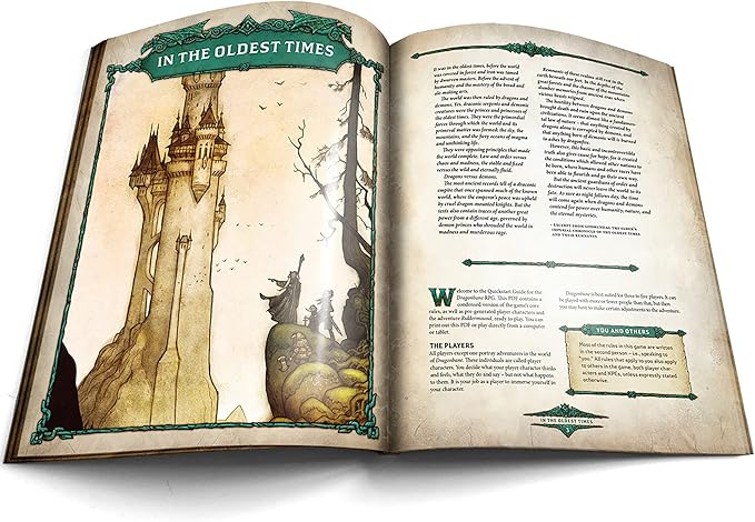 Free League Publishing Dragonbane: Mirth &amp Mayhem Roleplaying Game Core Set Includes Dice Rulebook Adventures Map and More RPG Tabletop Board Game for Adults Family Teens 13+