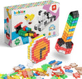 Beblox Building Blocks for Kids - 250-Piece Connecting Tiles Set - Interlocking Building Blocks for Kids STEM Toys Kit Fun &amp Educational Gifts for Boys &amp Girls Preschool Learning Activities