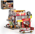Street MOD Garage Lighting Building Bricks Set - Street Fusion City Car Modification Shop Modular Building Collection Kit 1935 Pcs for Adults &amp Teen &amp Car Lovers