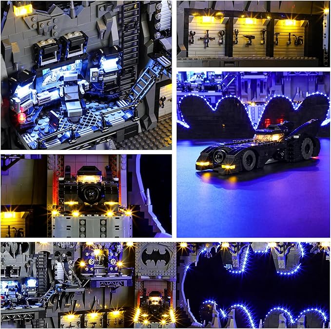 YEABRICKS LED Light for Lego-76252 DC Batcave-Shadow Box Building Blocks Model (Lego Set NOT Included)