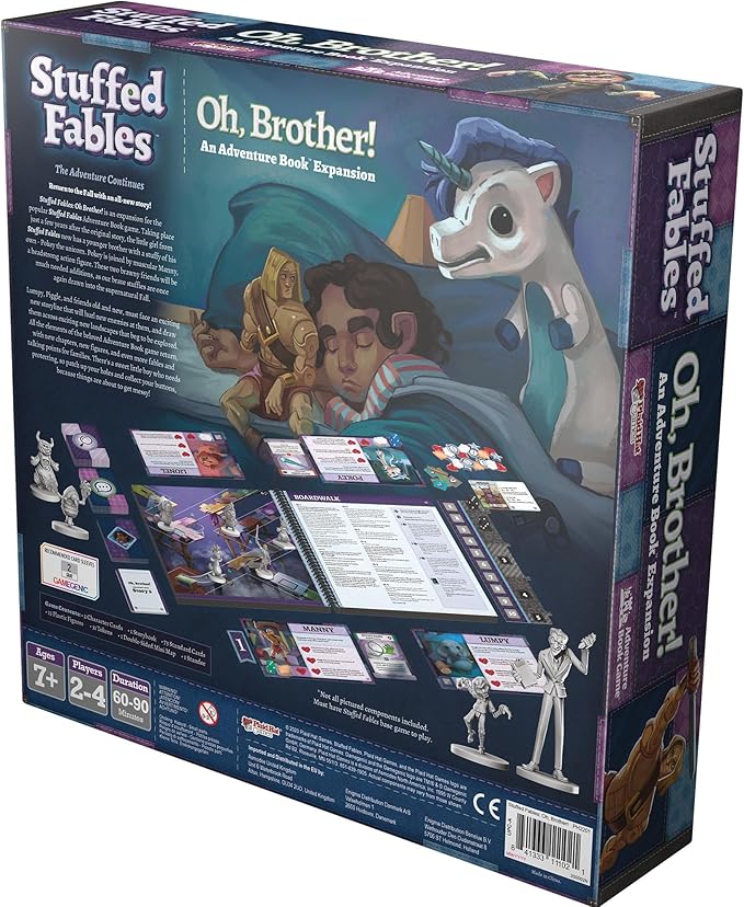 Stuffed Fables Oh Brother! Board Game EXPANSION - Exciting Narrative Adventure! Cooperative Strategy Game for Kids &amp Adults Ages 7+ 2-4 Players 60-90 Minute Playtime Made by Plaid Hat Games
