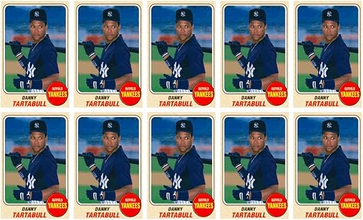 (10) 1993 Sports Cards #6 Danny Tartabull Baseball Card Lot New York Yankees