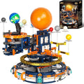 JAKI Solar System Building Set - Electric Solar System Model with Dynamic Lighting and Real Rotating Effects STEM Educational Space Toy for Teens and Adults Home Office Decoration.