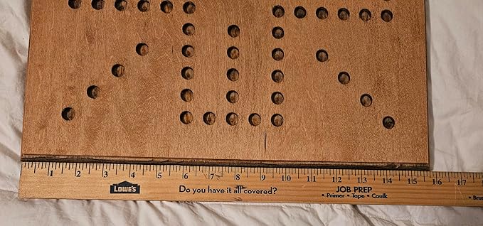 Handmade - Real Wood - Wahoo/Marbles 16x16 inch Board w/Marbles &amp dice - 4 Player (Stained)