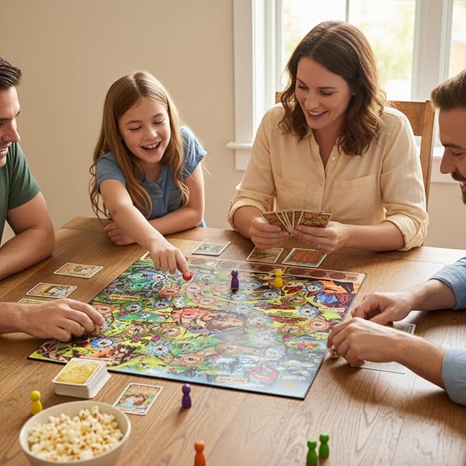 Dragon Hoard Board Game Fantasy Adventure for Kids and Family Fight Dragons to Win Gold Fun and Easy Strategy Semi-cooperative gameplay Ideal for Family Game Nights Ages 8+ 30 mins 2-5 Players