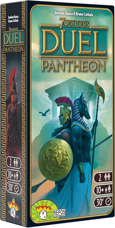 Asmodee 7 Wonders Duel Pantheon Board Game Expansion - Intense Two-Player Battles in the Ancient World Strategy Game for Kids and Adults Ages 10+ 2 Players 30 Minute Playtime
