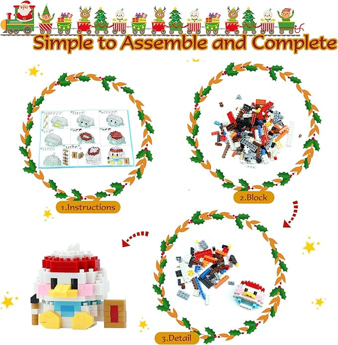 Mini Building Block Sets Animal 24 PackEaster Egg Fillers for Kids Party Favors for Kids Building Set for Goodie Bag Fillers Classroom Prizes Ages 6+ (Panda and Duck)