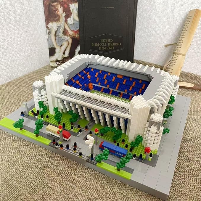 Madrid Style Soccer Stadium Micro Mini Building Blocks Sets Soccer Stadium Model Toys for Adults and Kids 3500+PCS