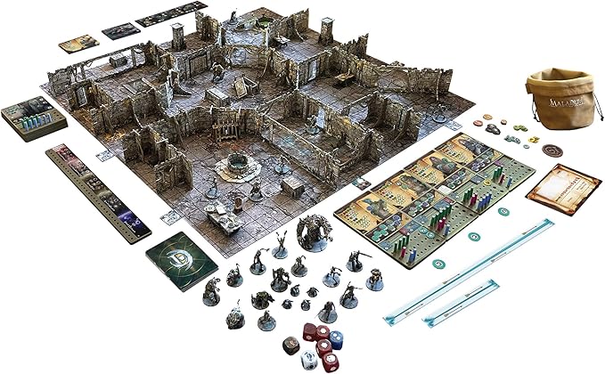 Maladum Dungeons of Enveron Starter Set - Fantasy Dungeon Crawler Game Immersive Terrain Solo Co-op and Adversarial Play