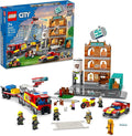 LEGO City Fire Brigade 60321 Building Set with Toy Fire Truck and Five Minifigures. Pretend Play Fire Engine Toy for Kids Boys and Girls Ages 7+