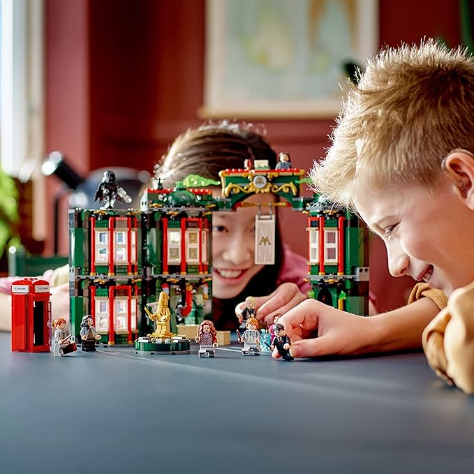 LEGO Harry Potter The Ministry of Magic Building Toy 76403 Large Modular Building Set with 12 Minifigures Harry Potter Gift Idea for Kids Boys Girls Age 9+ Collectible Wizarding World Buildking Kit