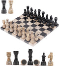 Marble Chess Set 12 Black &amp Coral with 32 Chess Pieces &amp 2 Extra Queens Board Games for Adults Luxury Chess Board &amp Valentines Day Gift for him