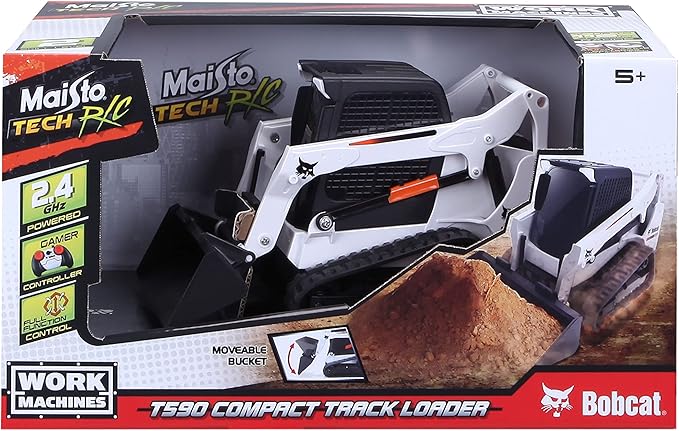 Maisto Tech Remote Control Work Machines Bobcat T590 Track Loader