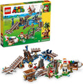 LEGO Super Mario Diddy Kong's Mine Cart Ride Expansion Set 71425 Collectible Building Toy with Brick Built Funky Kong Figure Super Mario Gift Set for Kids Ages 8-10 to Combine with a Starter Course