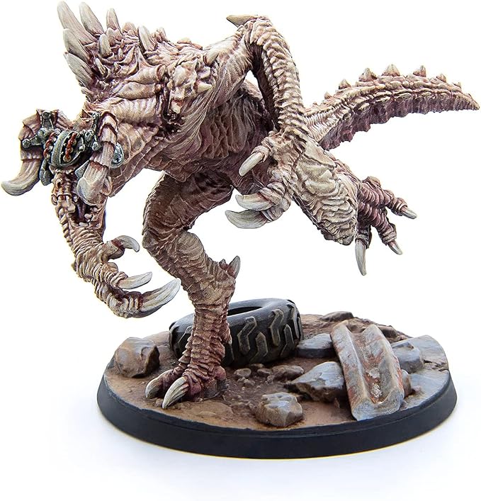 Modiphius Entertainment Ltd Fallout Wasteland Warfare: Enclave-Domesticated Deathclaw - 1 Miniature 32mm Unpainted Figure Captial Wave RPG
