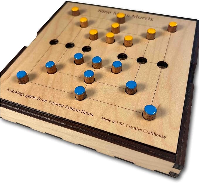 Nine Mens Morris – Strategy game from ancient Rome. Premium version made in USA