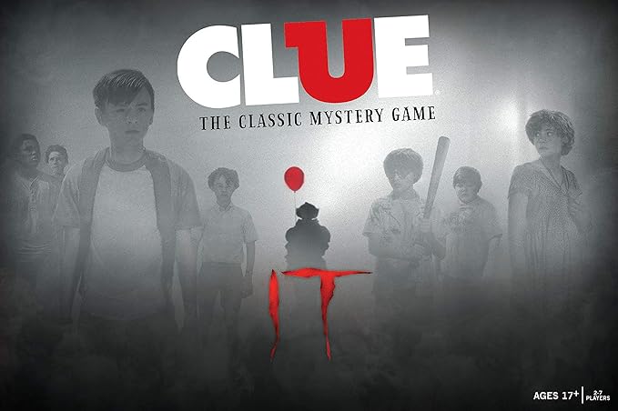 Clue IT Board Game | Based on The 2017 Drama/Thriller IT | Officially Licensed IT Merchandise | Themed Classic Clue Game