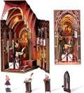 Book Nook Kit - DIY Miniature Dollhouse Kit for Adults and Teens Tiny House Booknook Bookshelf Decor 3D Wooden Puzzle Gifts for Family Friends (Alice Evidence)